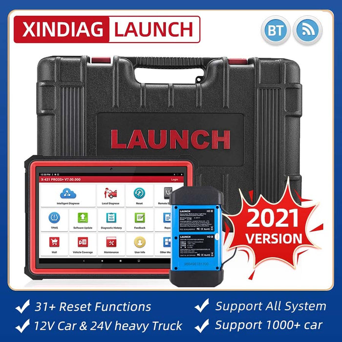 Launch X431 Pro3S+ HDIII HD3 ECU Key Coding Car and Truck Full System Diagnostic Tool Scanner - TruckdiagMall