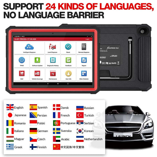 Launch X431 Pro3S+ HDIII HD3 ECU Key Coding Car and Truck Full System Diagnostic Tool Scanner - TruckdiagMall