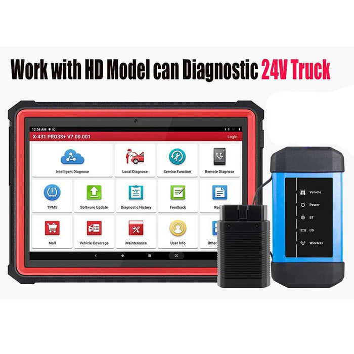 Launch X431 Pro3S+ HDIII HD3 ECU Key Coding Car and Truck Full System Diagnostic Tool Scanner - TruckdiagMall