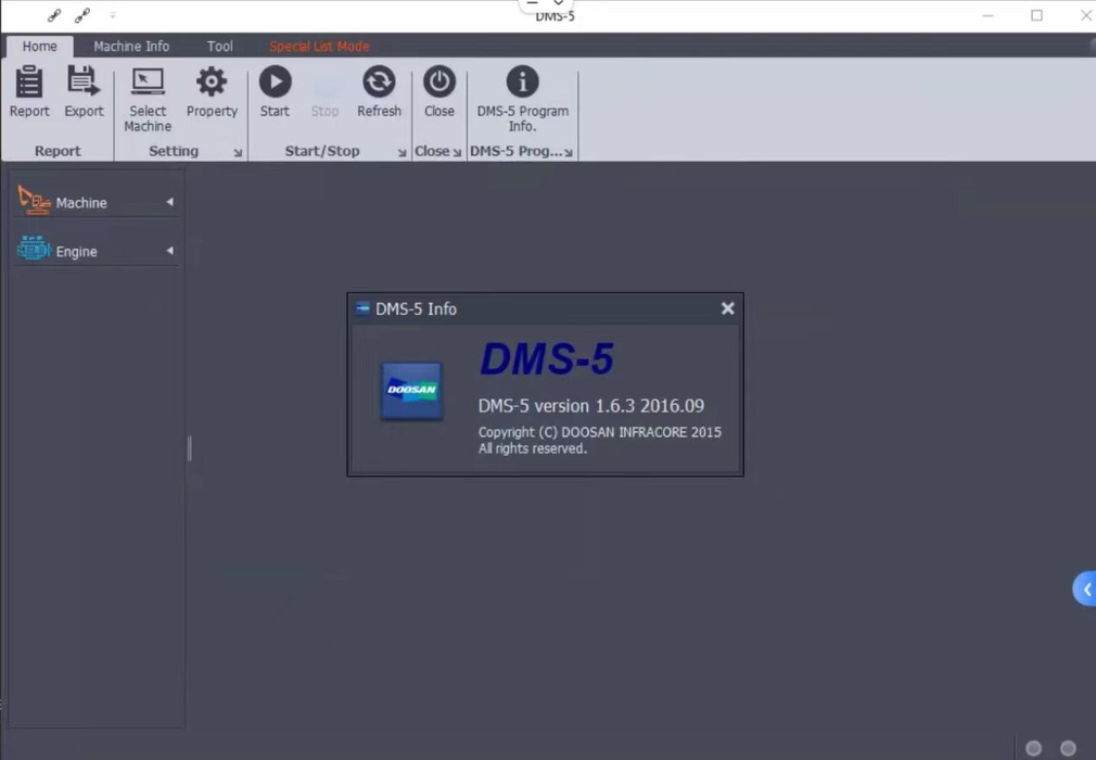 doosan diagnostic connector Doosan Excavator Inspection Diagnostic Tool DDT SCR DPF G2 Scan DCU ECU DMS-5 Software V2023.11 - TruckdiagMall