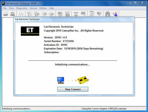 2019C Cat Caterpillar ET Cat ET 3 Software Caterpillar Electronic Technician With KeyGen Activation and Installation VD - TruckdiagMall