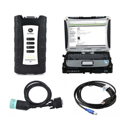 John Deere EDL V3 Interface & Service Advisor Pre Installed CF19 Laptop Complete Diagnostic Kit V5.3.225 AG + CF - TruckdiagMall